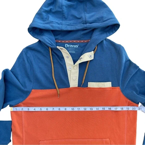 Men’s Dravus Color Block 1/4 Button Up Pullover Hoodie, NWT - Picture 7 of 7